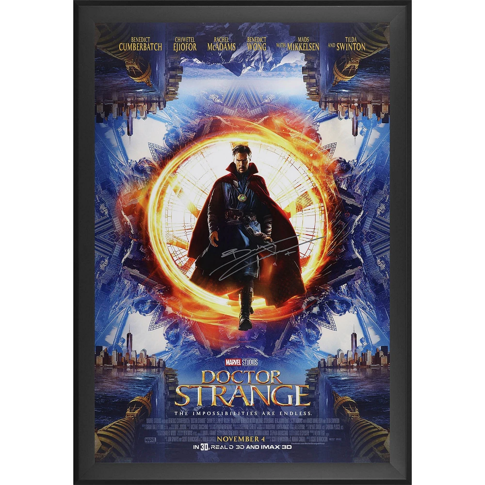 Benedict Cumberbatch Doctor Strange Autographed Framed 27" x 40" Movie Poster