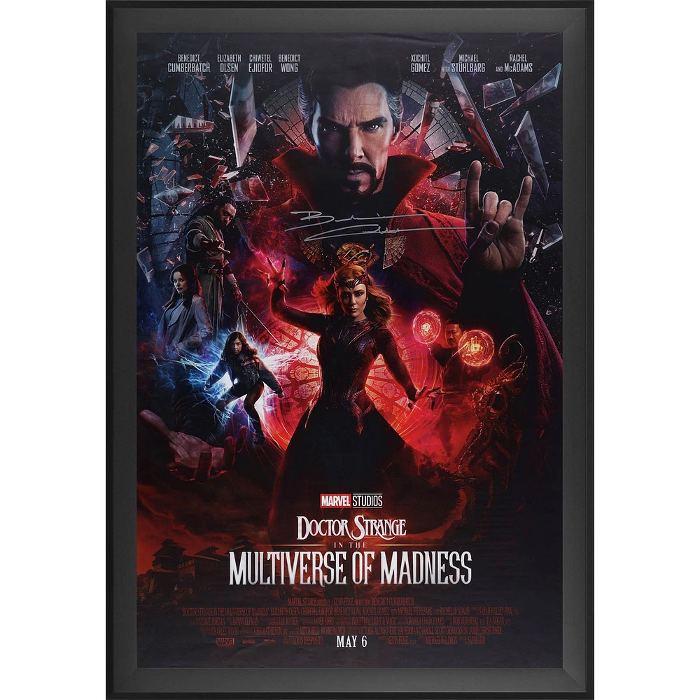Benedict Cumberbatch Doctor Strange in the Multiverse of Madness Autographed Framed 27" x 40" Movie Poster