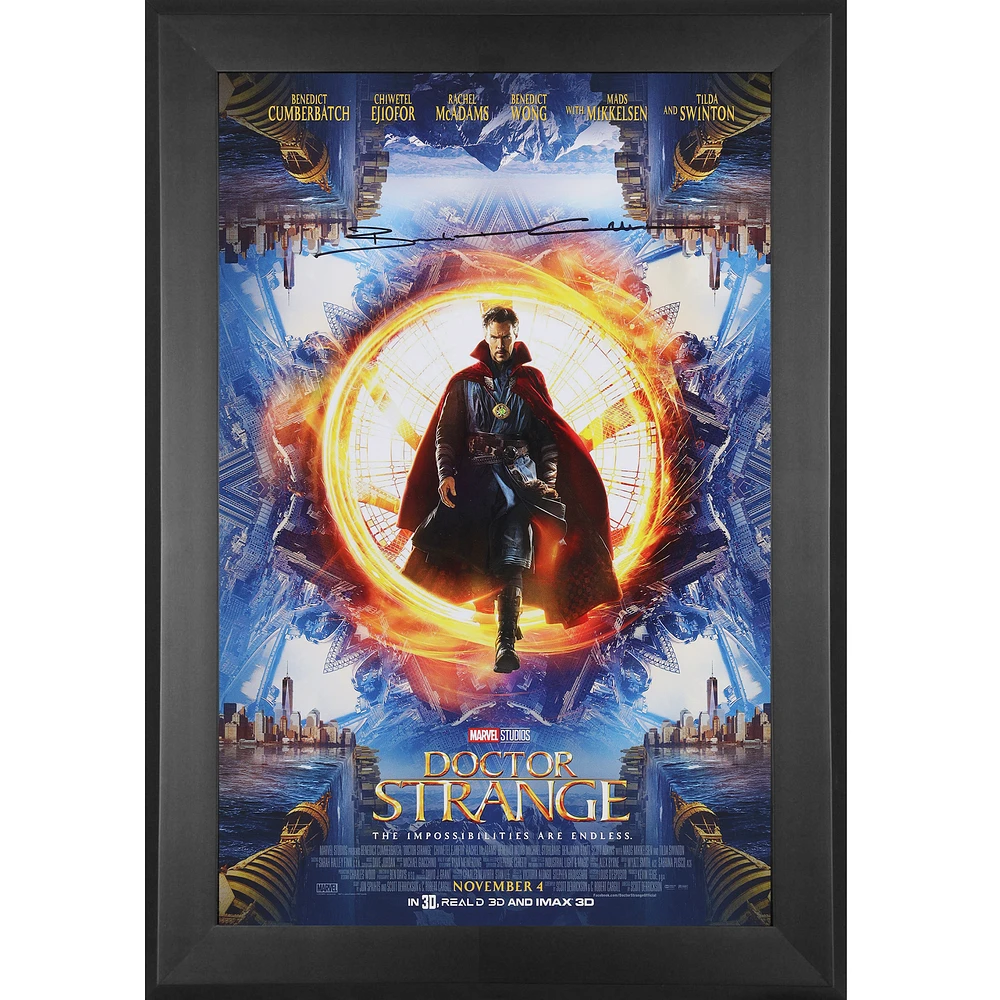 Benedict Cumberbatch Doctor Strange Autographed Framed 11" x 17" Movie Poster