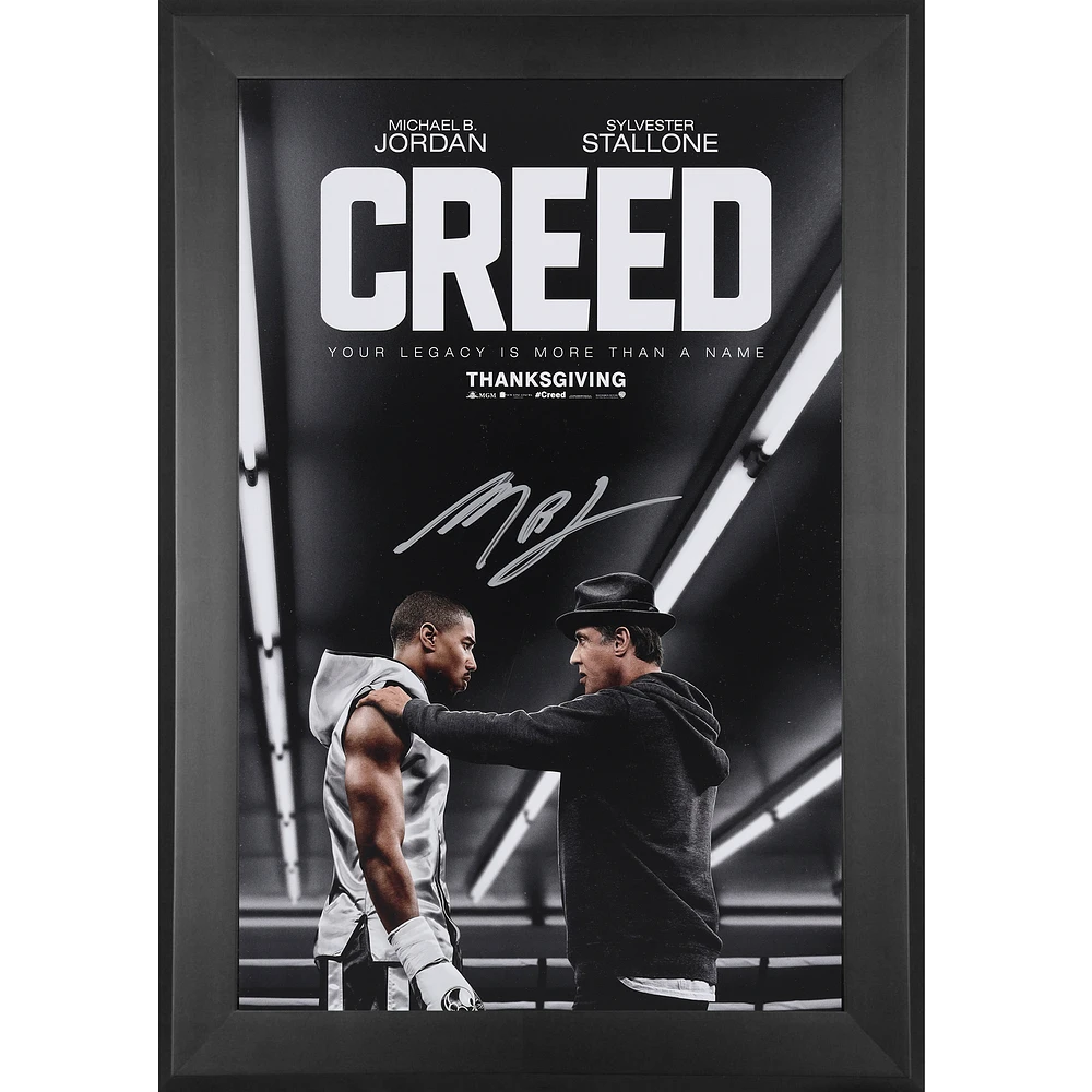 Michael B. Jordan Creed Autographed Framed 11" x 17" Movie Poster