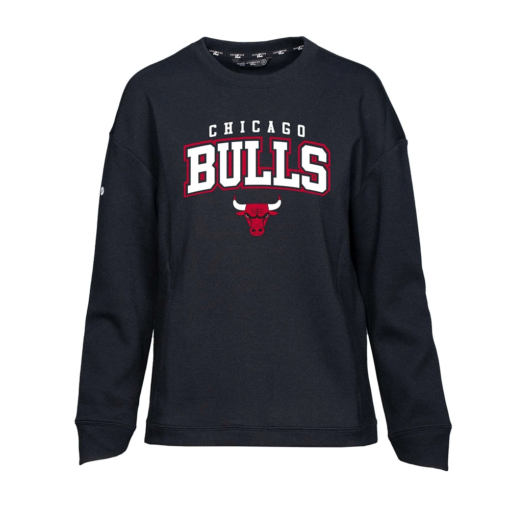 Women's Levelwear Black Chicago Bulls Fiona Fashion Top