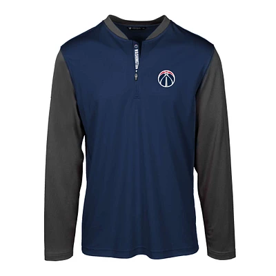 Men's Levelwear Navy Washington Wizards Spector Insignia Core Quarter-Zip Pullover Top