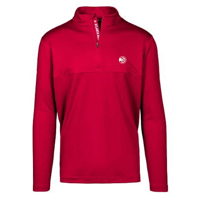 Men's Levelwear Red Atlanta Hawks Truth Insignia Core Quarter-Zip Pullover Top
