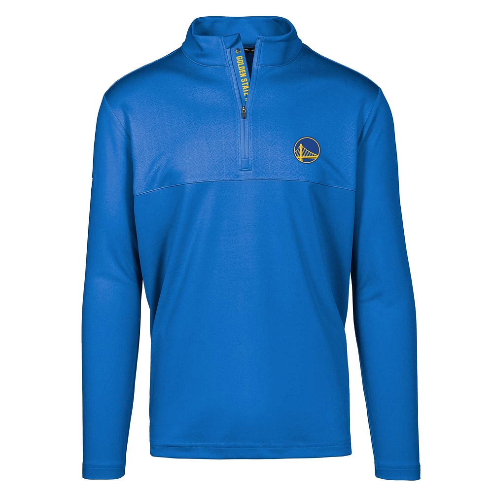 Men's Levelwear Royal Golden State Warriors Truth Insignia Core Quarter-Zip Pullover Top
