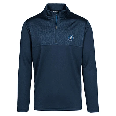 Men's Levelwear Navy Minnesota Timberwolves Truth Insignia Core Quarter-Zip Pullover Top