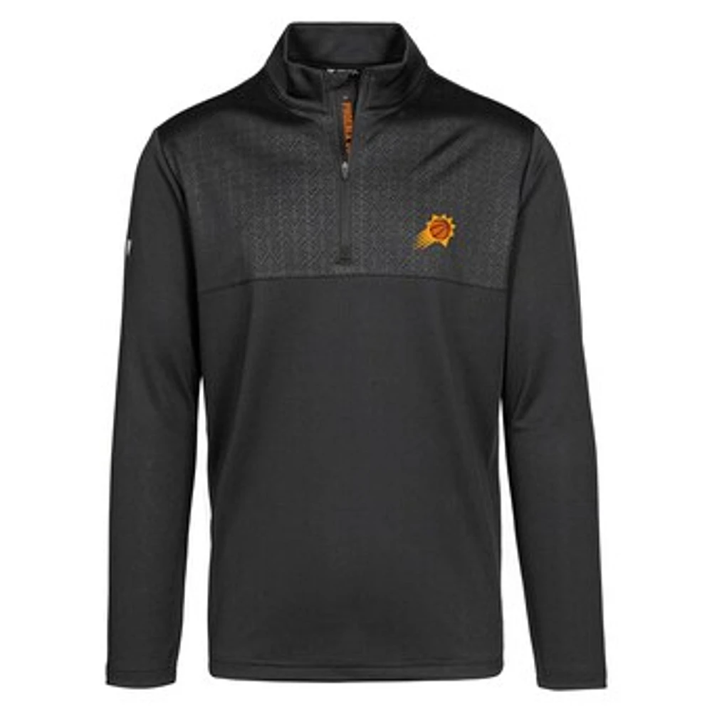 Men's Levelwear Black Phoenix Suns Truth Insignia Core Quarter-Zip Pullover Top