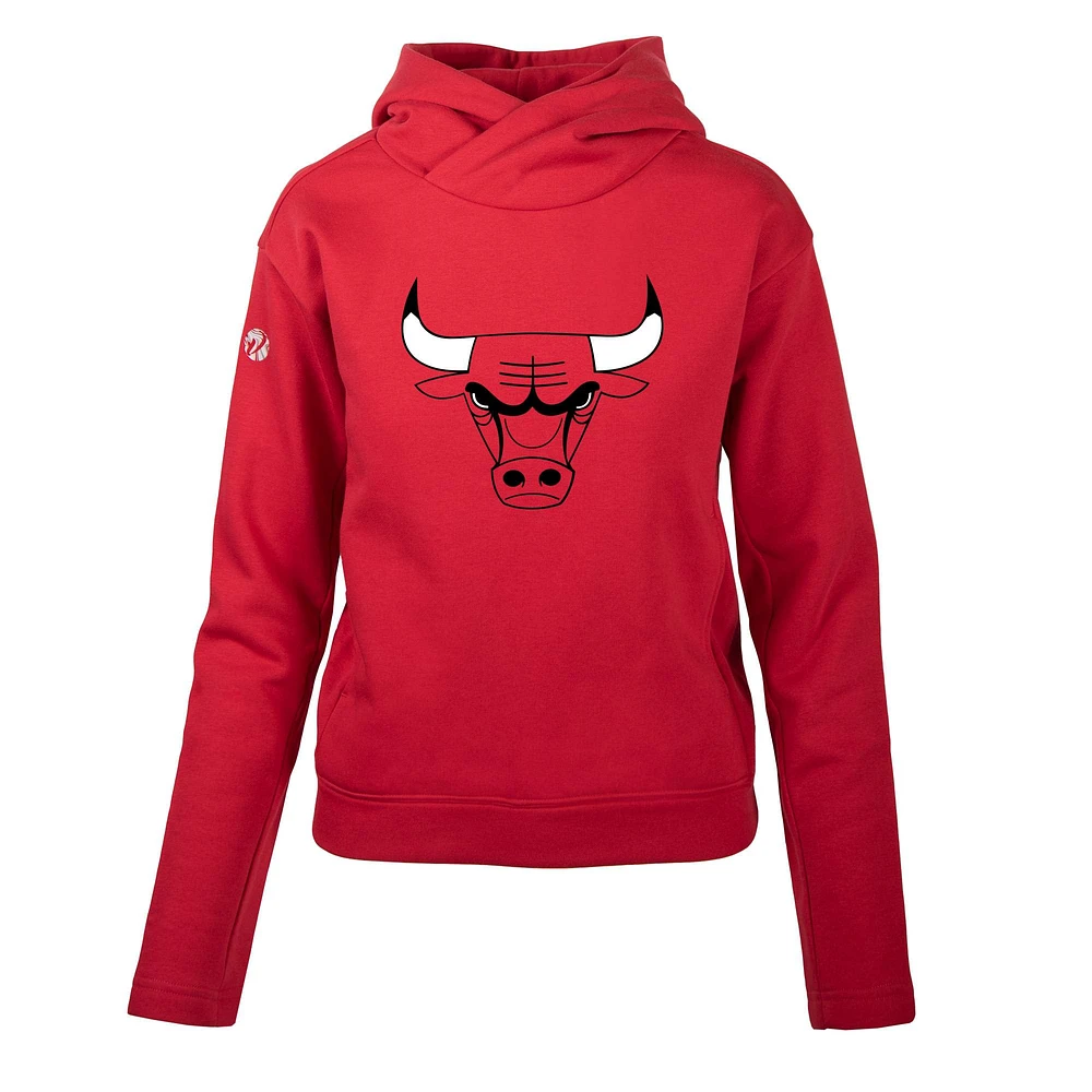 Women's Levelwear Red Chicago Bulls Evian Core Pullover Hoodie