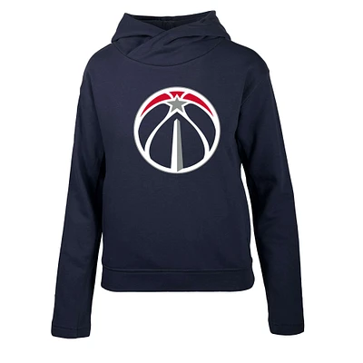 Women's Levelwear Navy Washington Wizards Evian Core Pullover Hoodie