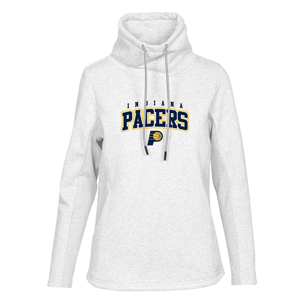 Women's Levelwear White Indiana Pacers Loop Pullover Sweatshirt