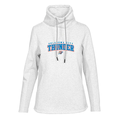 Women's Levelwear White Oklahoma City Thunder Loop Pullover Sweatshirt