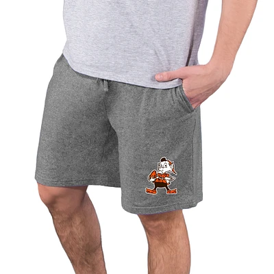 Men's Concepts Sport Charcoal Cleveland Browns Quest Knit Jam Shorts