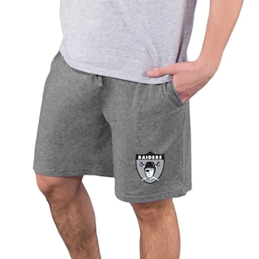 Men's Concepts Sport Charcoal Las Vegas Raiders Quest Knit Jam Shorts