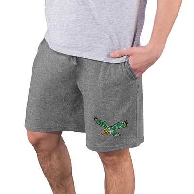 Men's Concepts Sport Charcoal Philadelphia Eagles Quest Knit Jam Shorts