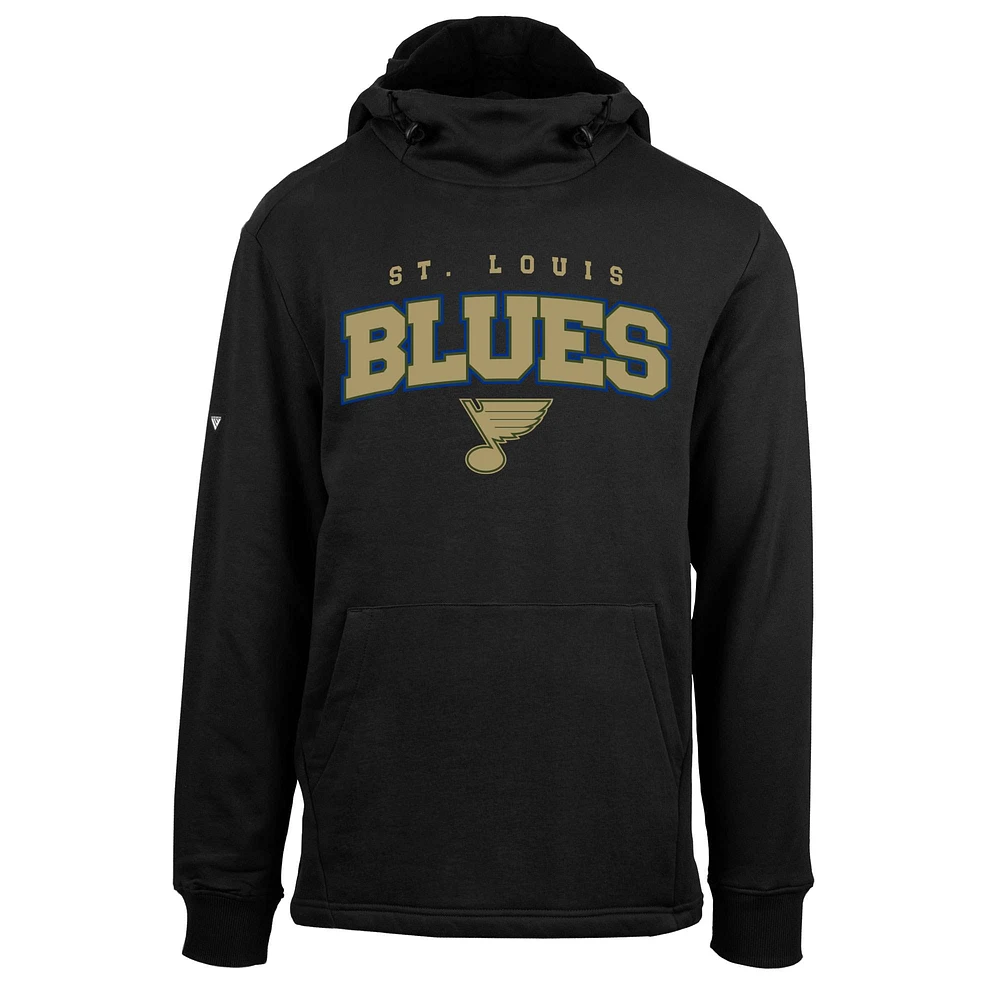 Men's Levelwear Black St. Louis Blues Arch Delta Shift Pullover Hoodie