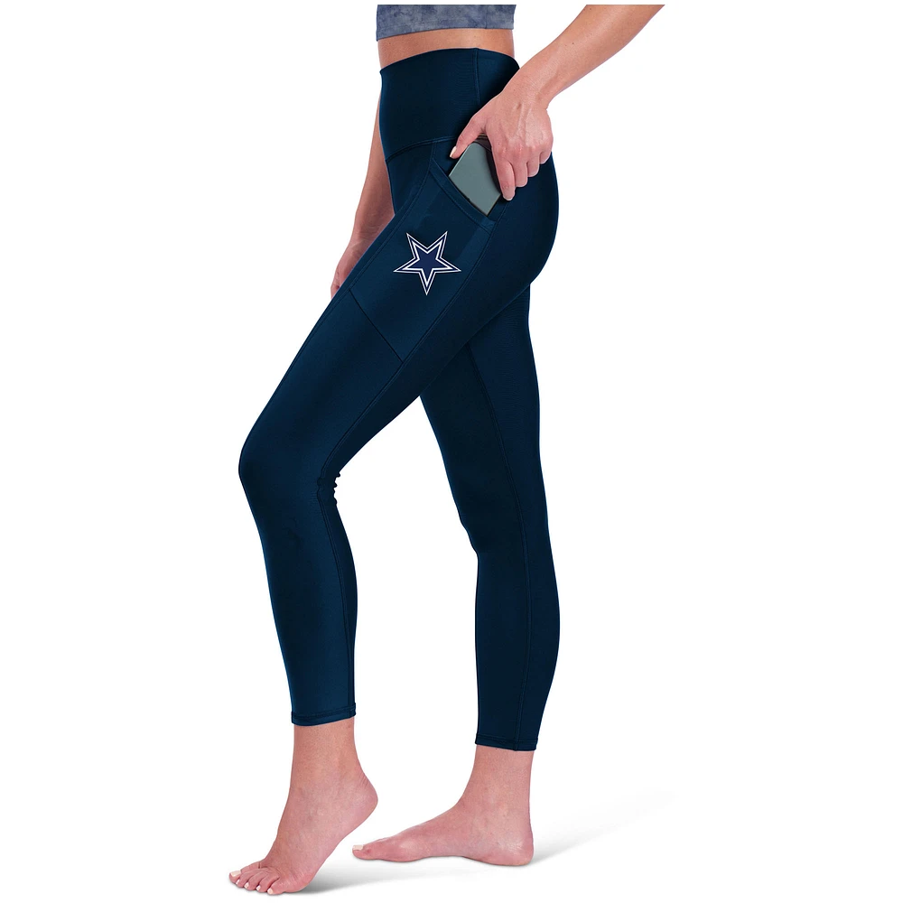 Women's Certo Navy Dallas Cowboys High Waist Two-Pocket Leggings