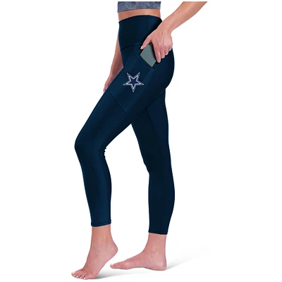 Women's Certo Navy Dallas Cowboys High Waist Two-Pocket Leggings