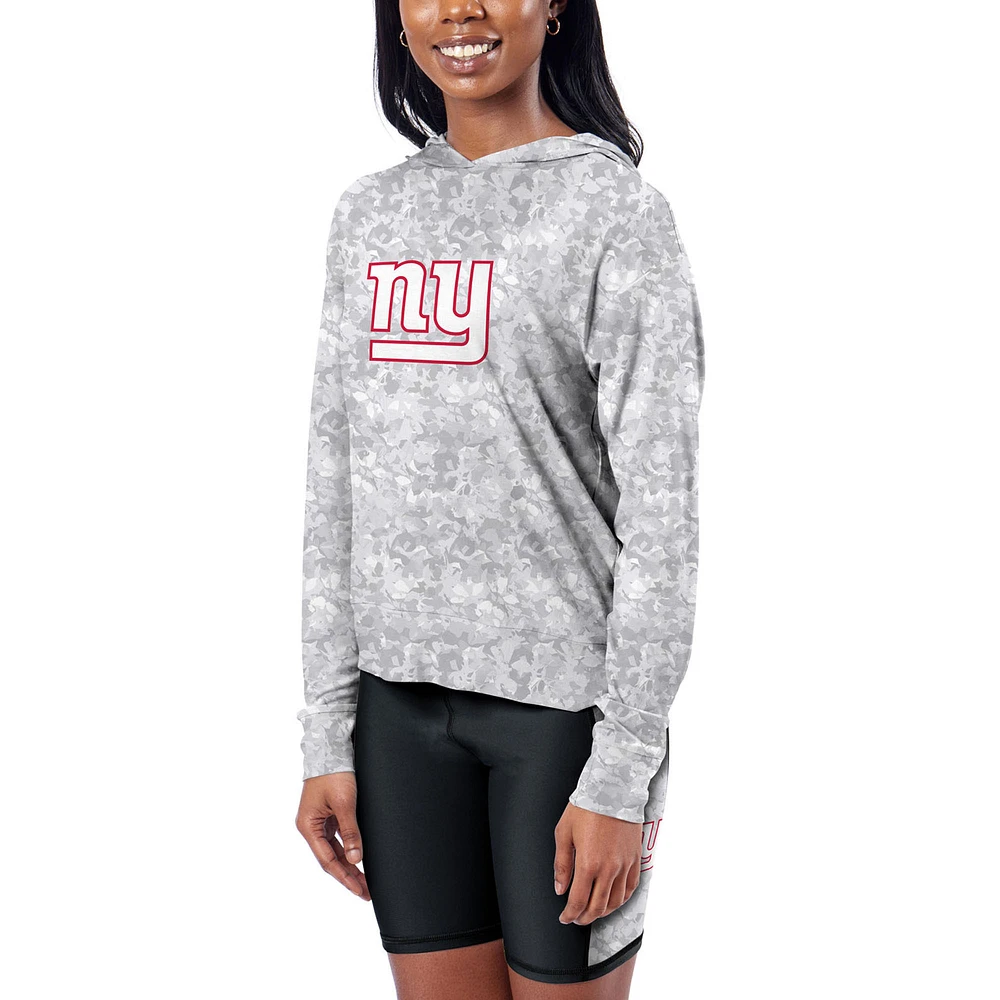 Women's Certo Gray New York Giants Session Pullover Hoodie