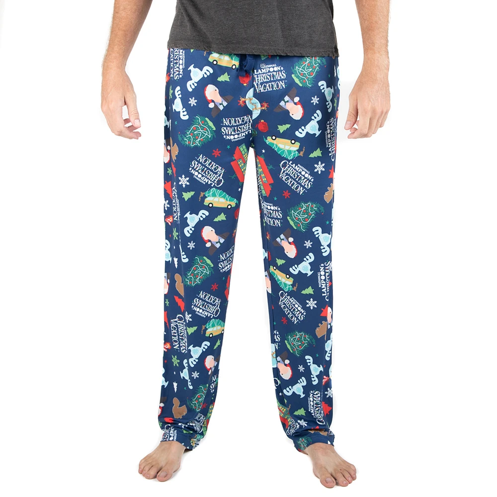 Men's Navy Christmas Vacation Pajama Pants