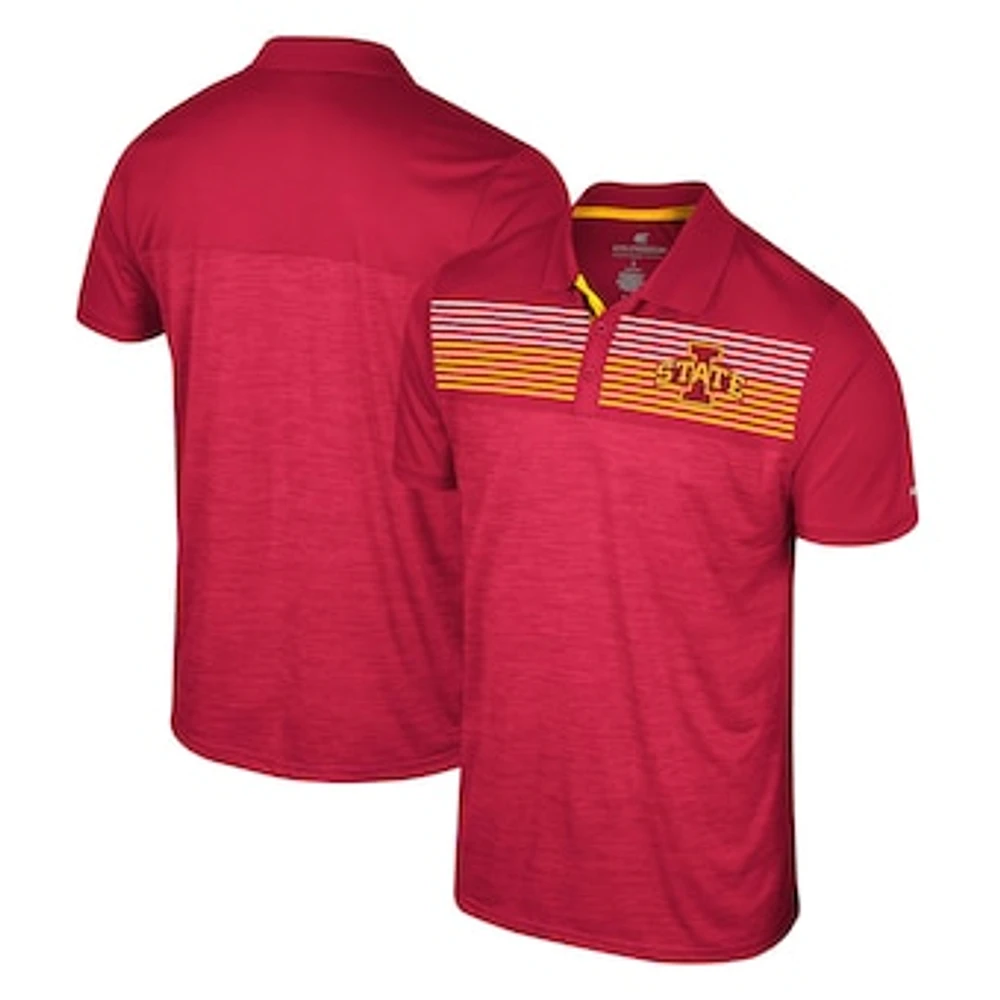 Men's Colosseum Cardinal Iowa State Cyclones Langmore Polo