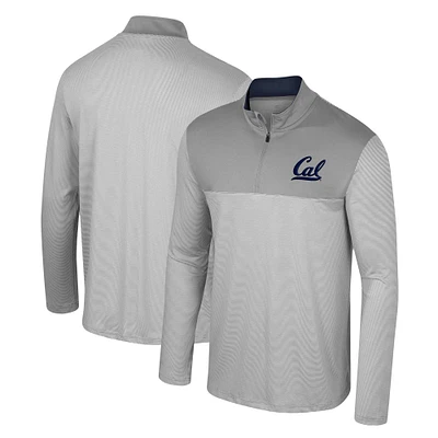 Men's Colosseum Gray Cal Bears Tuck Quarter-Zip Top