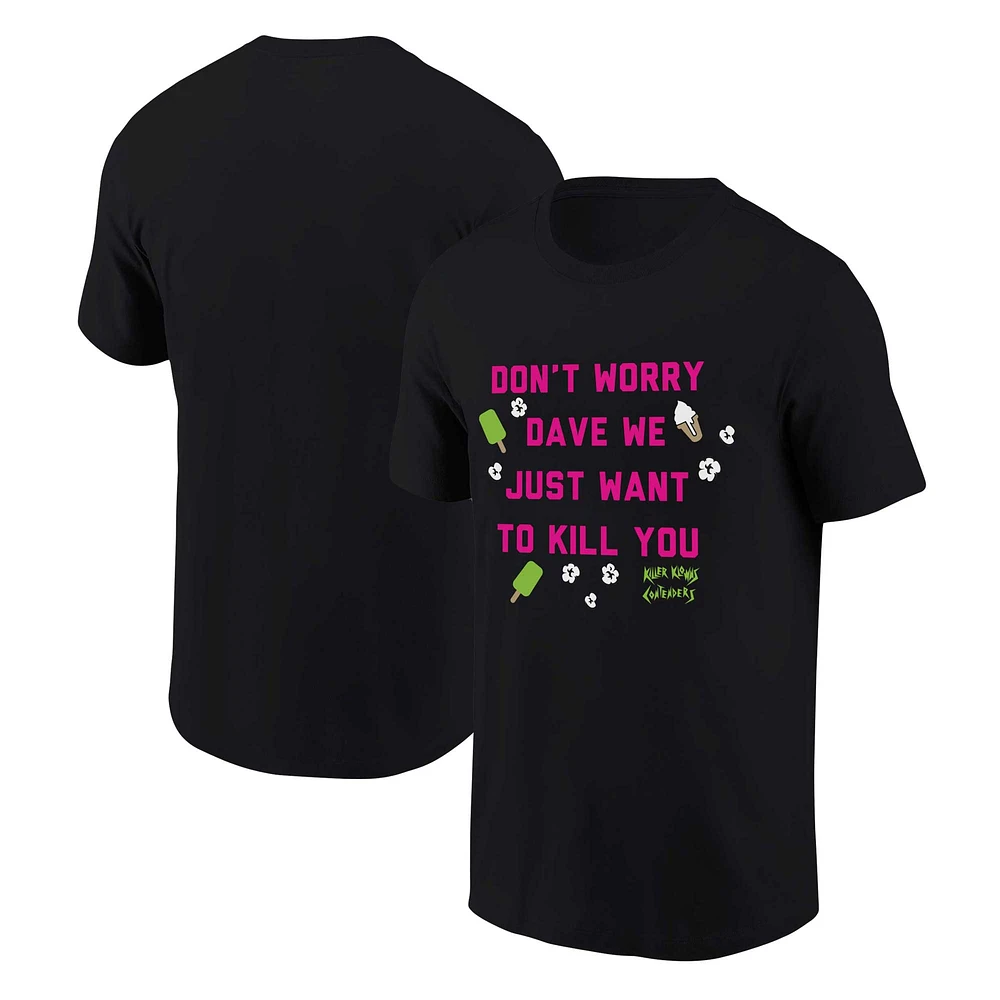 Unisex Contenders Clothing Black Killer Klowns from Outer Space Dave's Tee Graphic T-Shirt