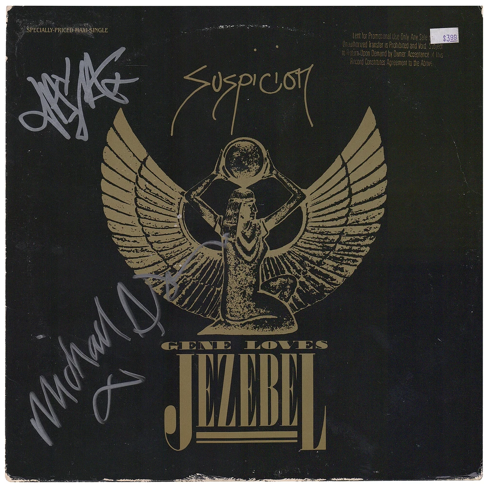 Jay Aston & Michael Aston Autographed Gene Loves Jezebel Suspicion Album - BAS