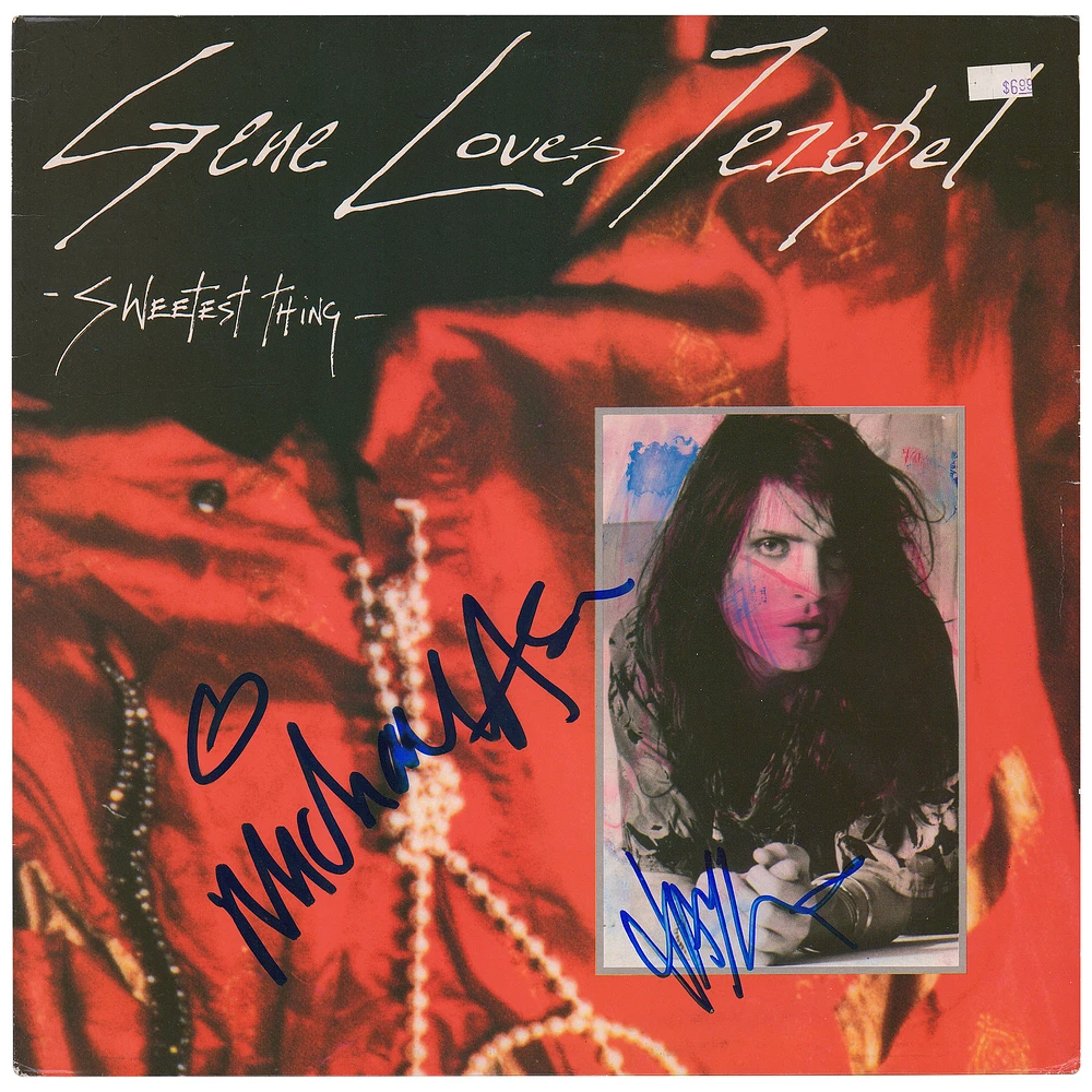 Jay Aston & Michael Aston Autographed Gene Loves Jezebel Sweetest Album - BAS