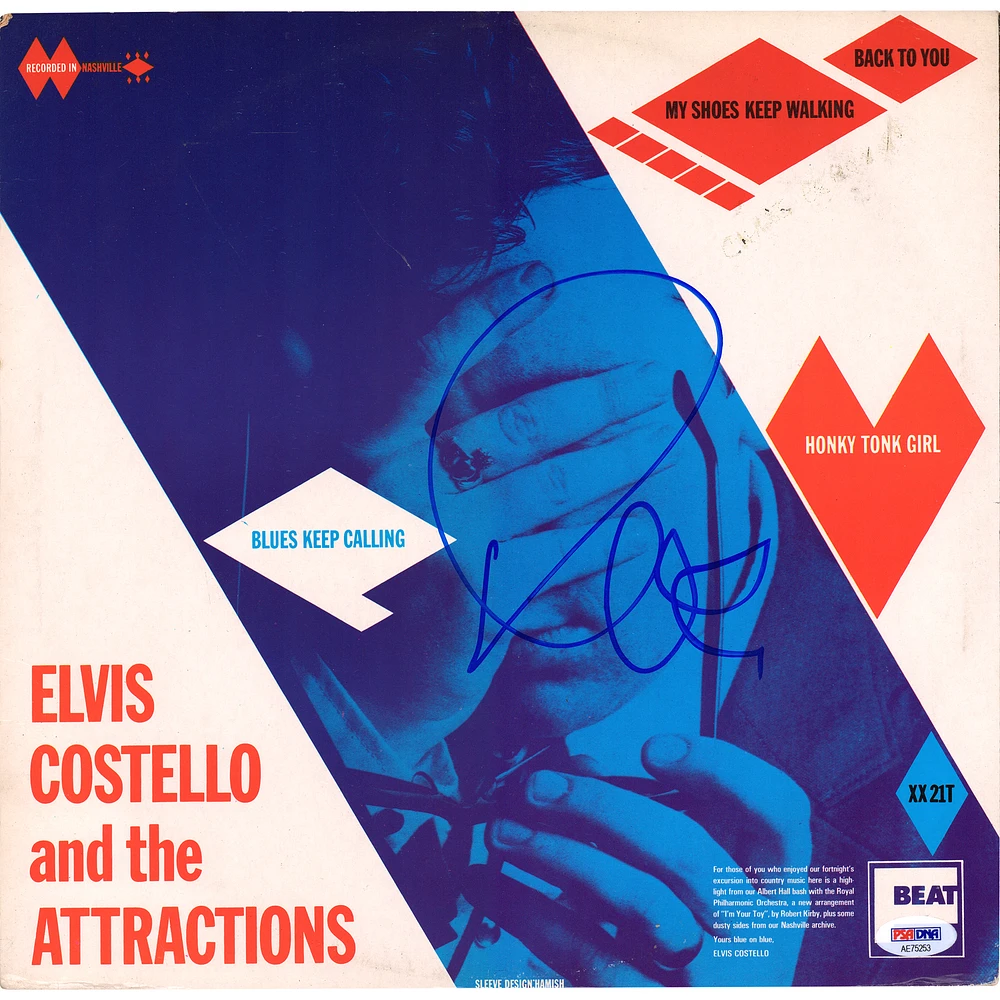 Elvis Costello Autographed I'm Your Toy Album - PSA
