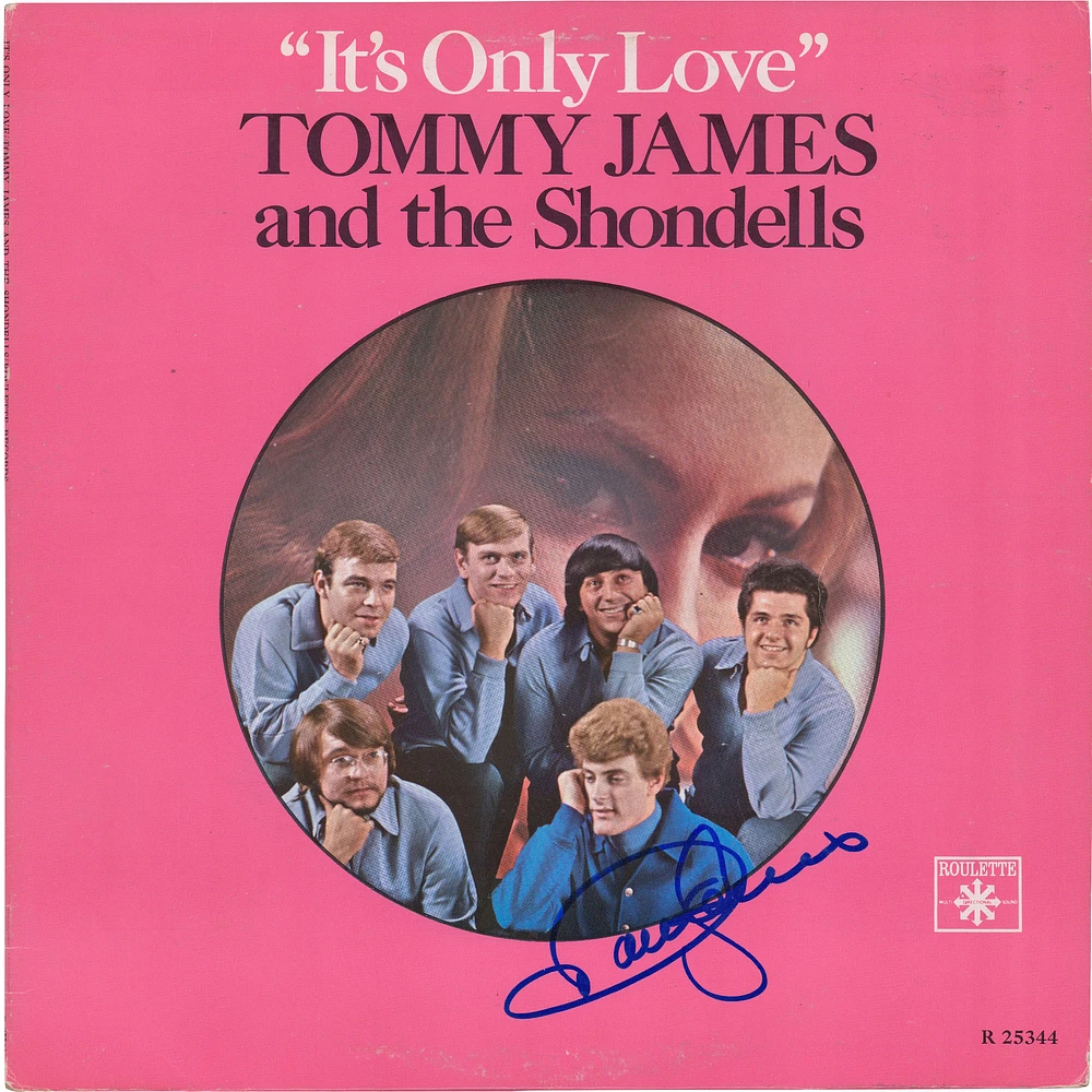 Tommy James Tommy James & The Shondells Autographed Its Only Love Album - JSA