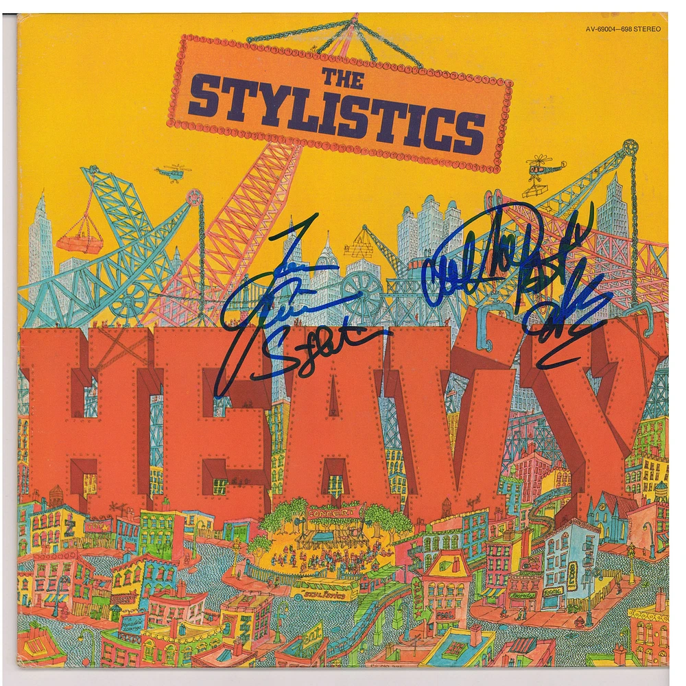 The Stylistics Autographed Heavy Album with 2 Signatures - BAS