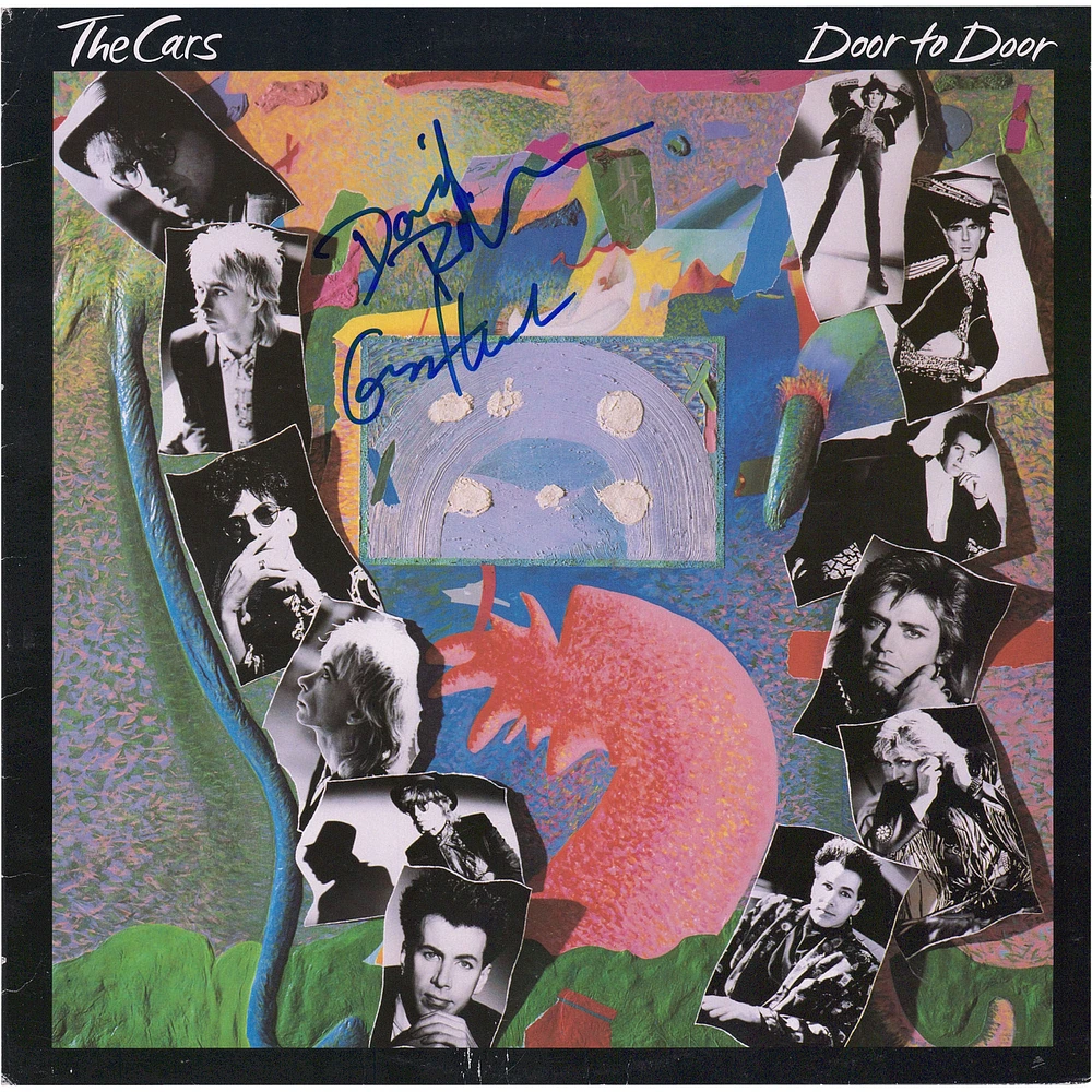 David Robinson & Greg Hawkes Autographed The Cars Door to Door Album Cover - PSA