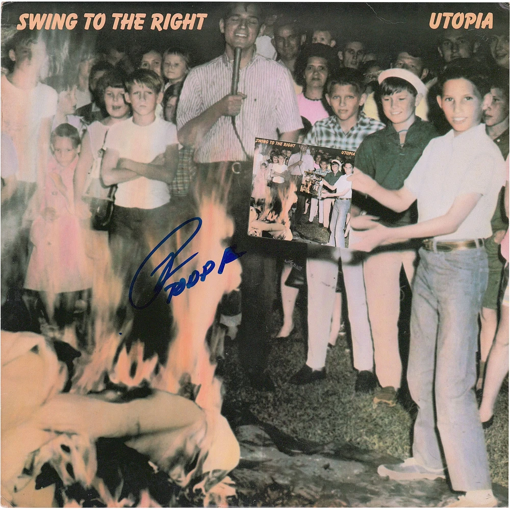 Todd Rundgren Autographed Utopia Swing To The Right Album - JSA