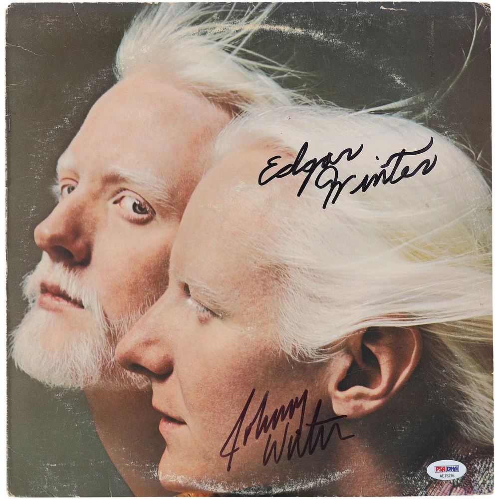 Edgar Winter & Johnny Winter Autographed Together Album - PSA