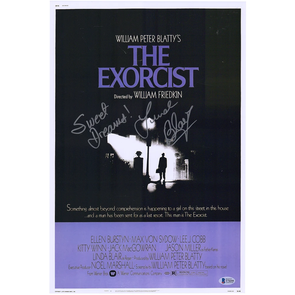 Linda Blair Autographed The Exorcist 12" x 18" Photograph with "Sweet Dreams" Inscription - BAS