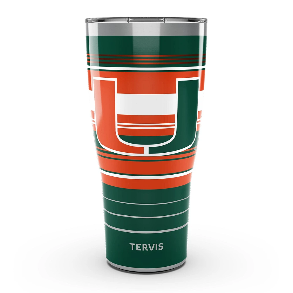 Tervis Miami Hurricanes 30oz. Hype Stripes Stainless Steel Tumbler