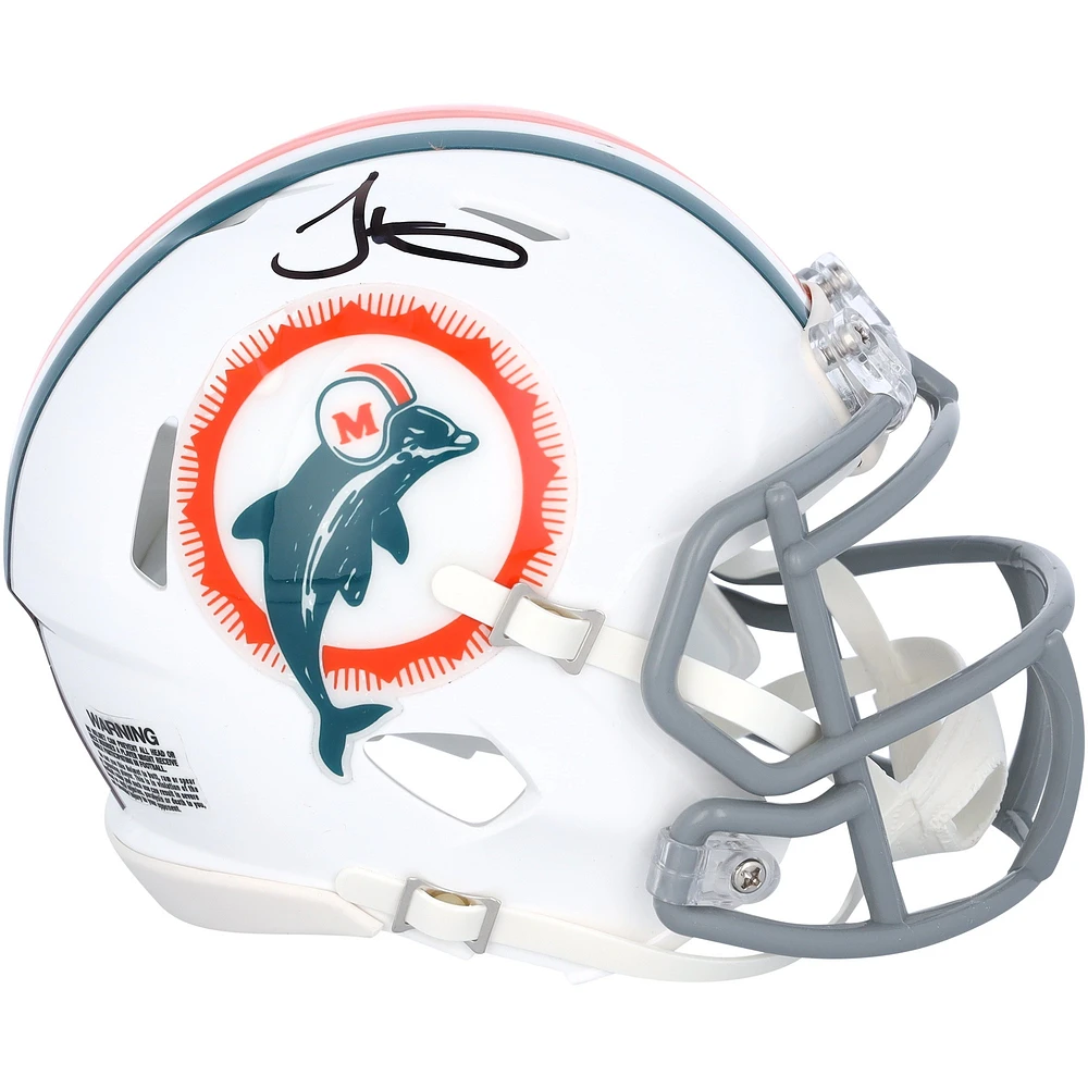 Tyreek Hill Miami Dolphins Autographed Riddell Tribute Speed Mini Helmet