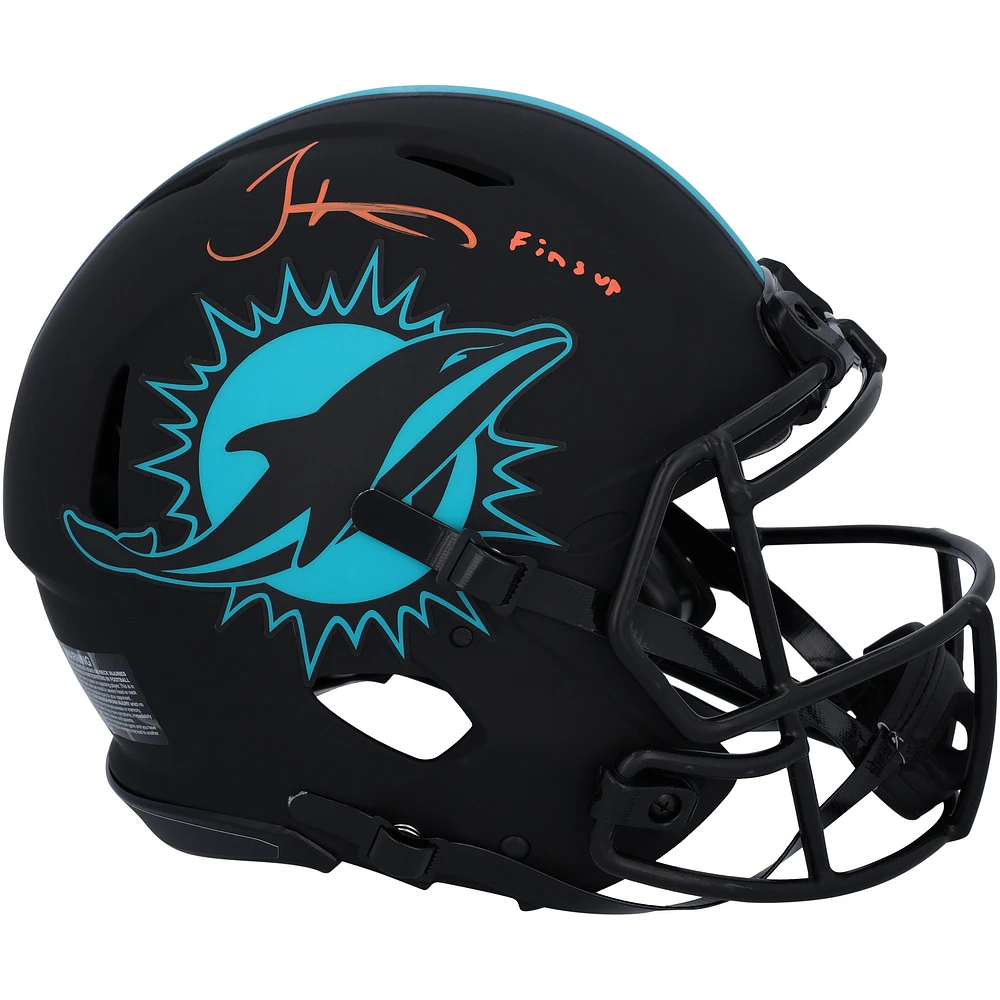 Tyreek Hill Miami Dolphins Autographed Riddell Eclipse Helmet with Inscription
