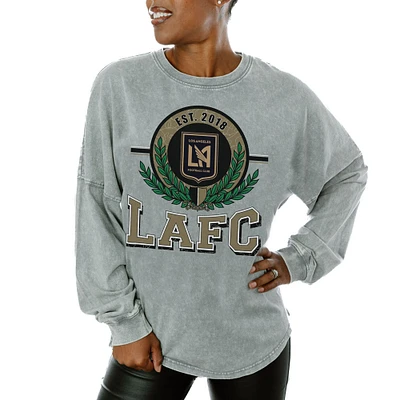 Women's Gameday Couture Gray LAFC Oversized Long Sleeve T-Shirt