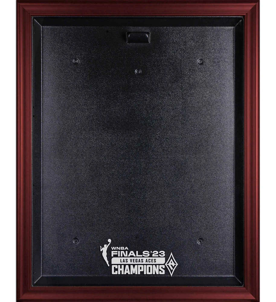 Las Vegas Aces 2023 WNBA Finals Champions Mahogany Framed Logo Jersey Display Case