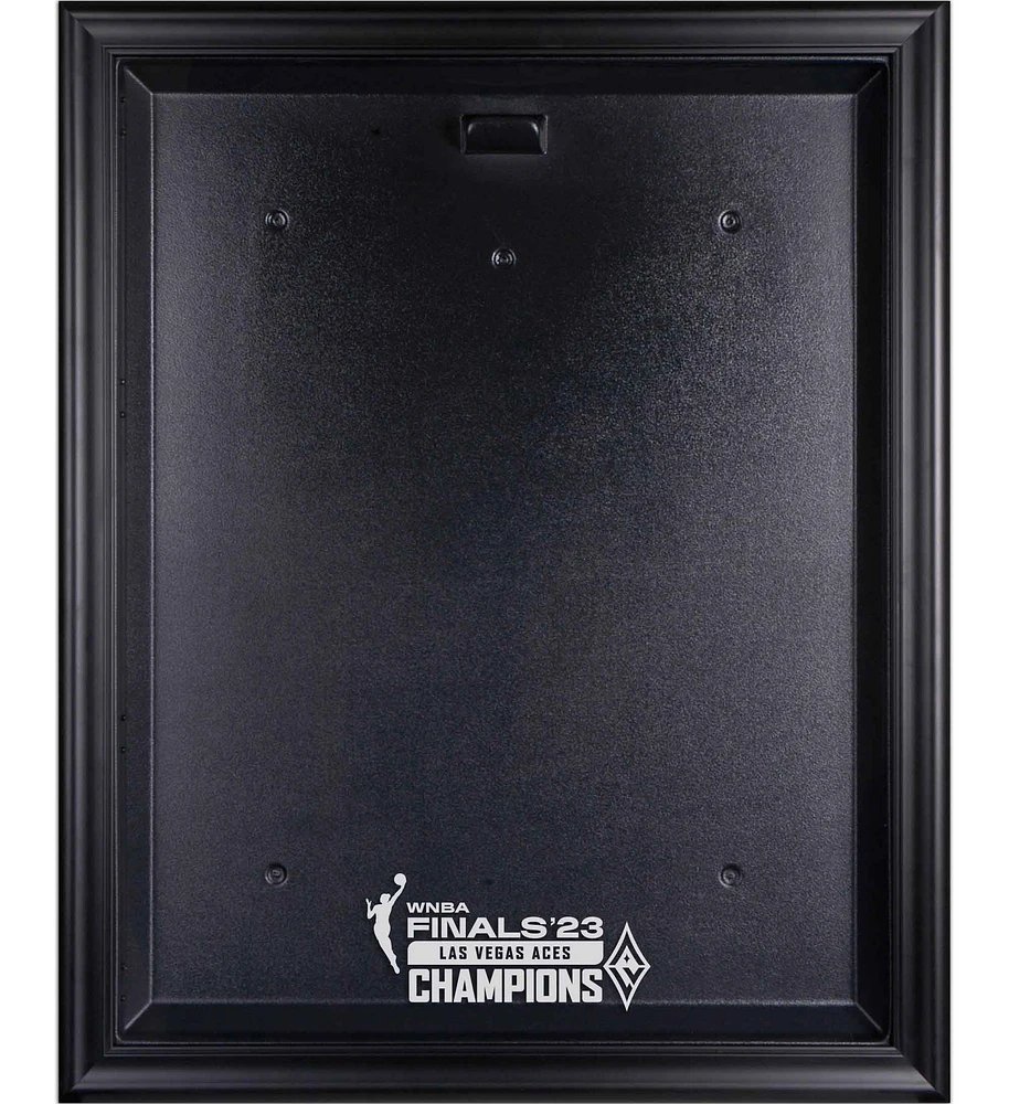 Las Vegas Aces 2023 WNBA Finals Champions Black Framed Logo Jersey Display Case