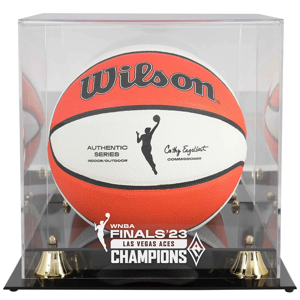 Las Vegas Aces 2023 WNBA Finals Champions Golden Classic Basketball Display Case