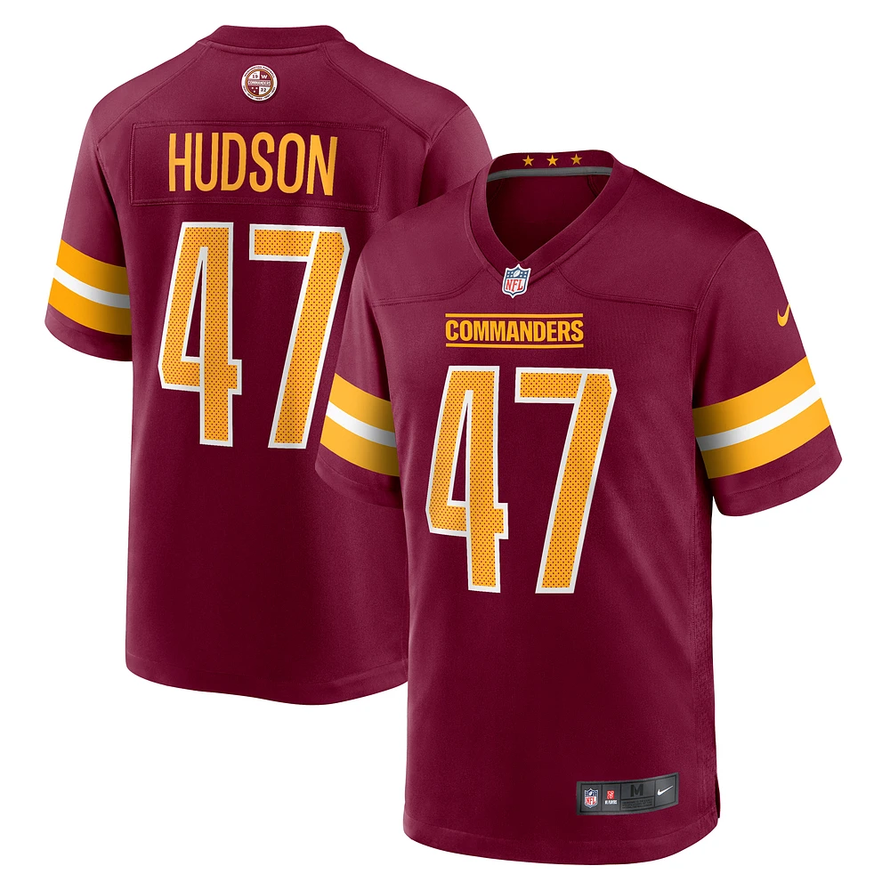 Men's Nike Khaleke Hudson Burgundy Washington Commanders Game Jersey