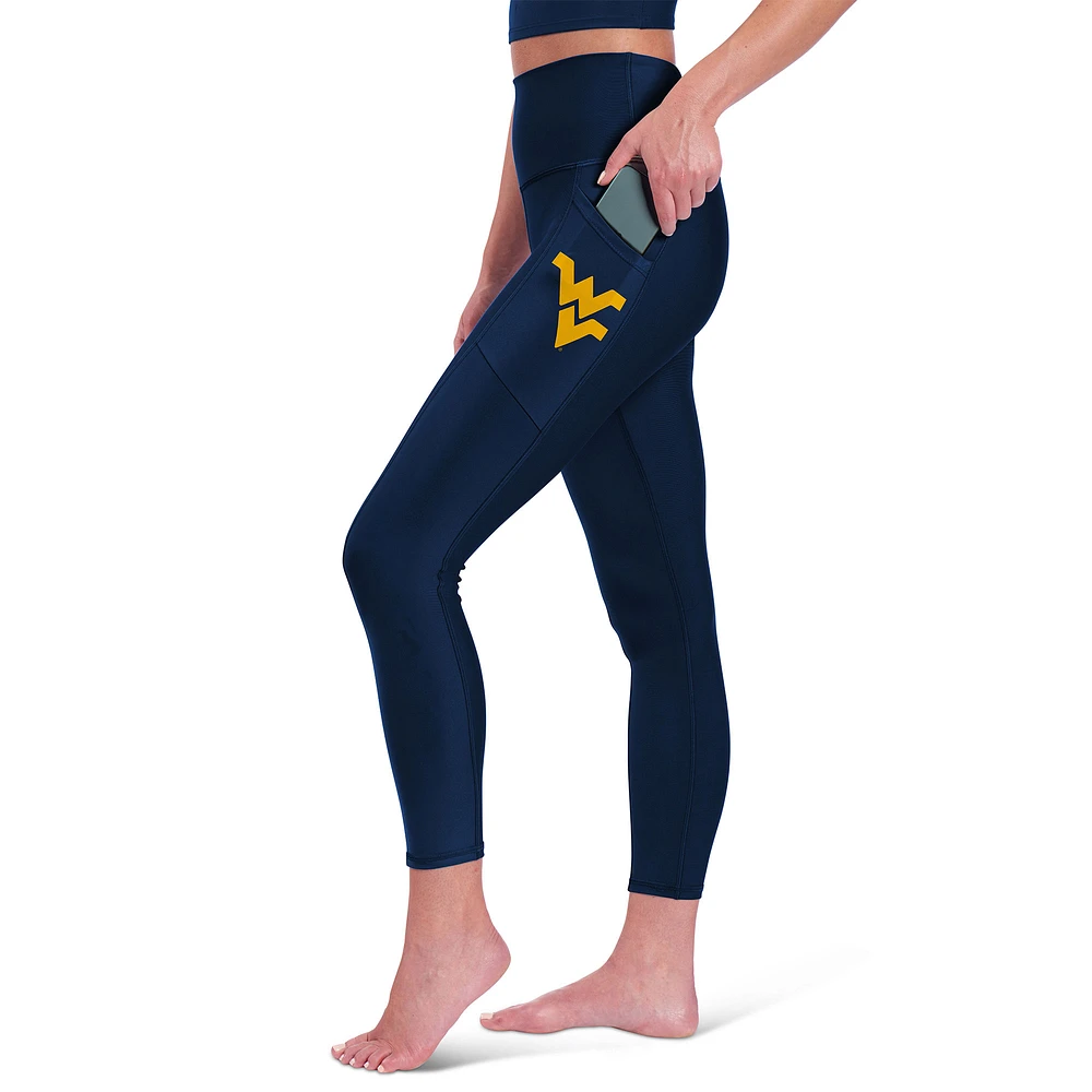 Women's Certo Navy West Virginia Mountaineers Side Pocket Leggings