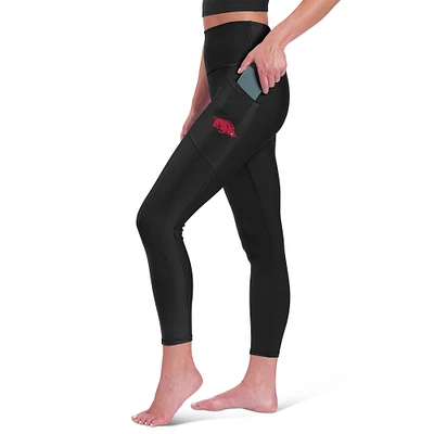 Women's Certo Black Arkansas Razorbacks Side Pocket Leggings