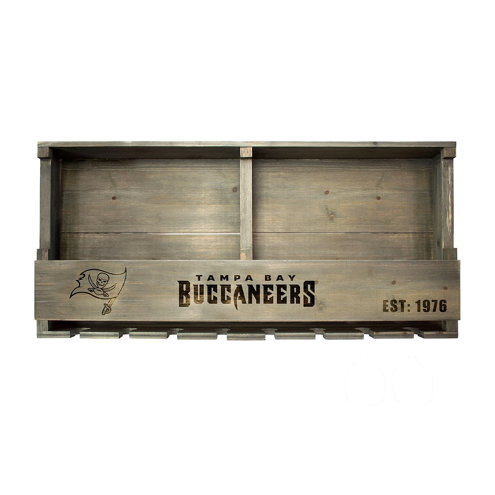 Imperial Tampa Bay Buccaneers Reclaimed 22" Oak Bar Shelf
