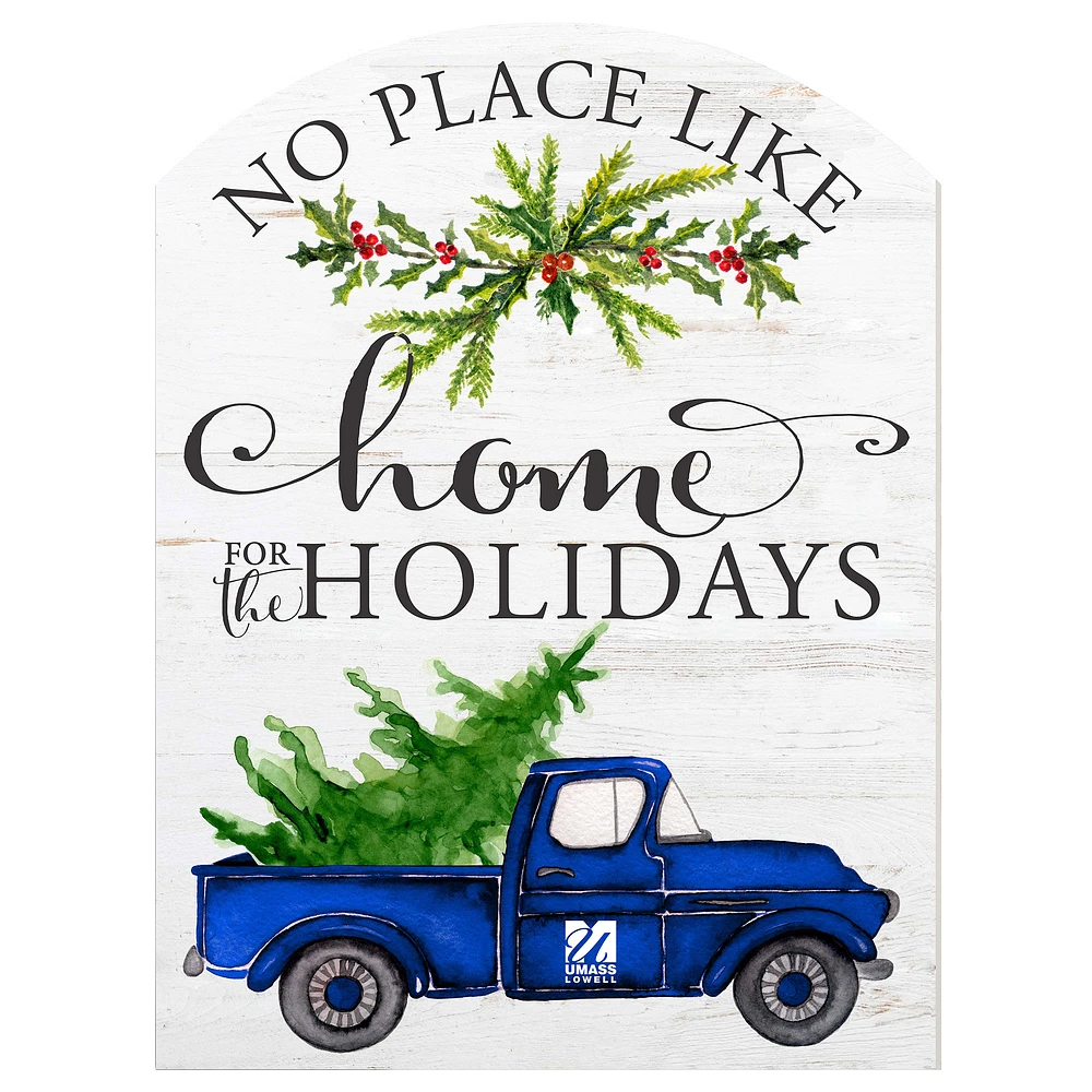 UMass Lowell River Hawks 16'' x 22'' Holiday Marquee Sign
