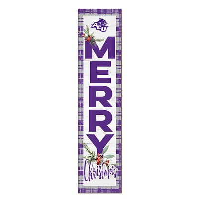 Abilene Christian University Wildcats 12'' x 48'' Outdoor Merry Christmas Leaner