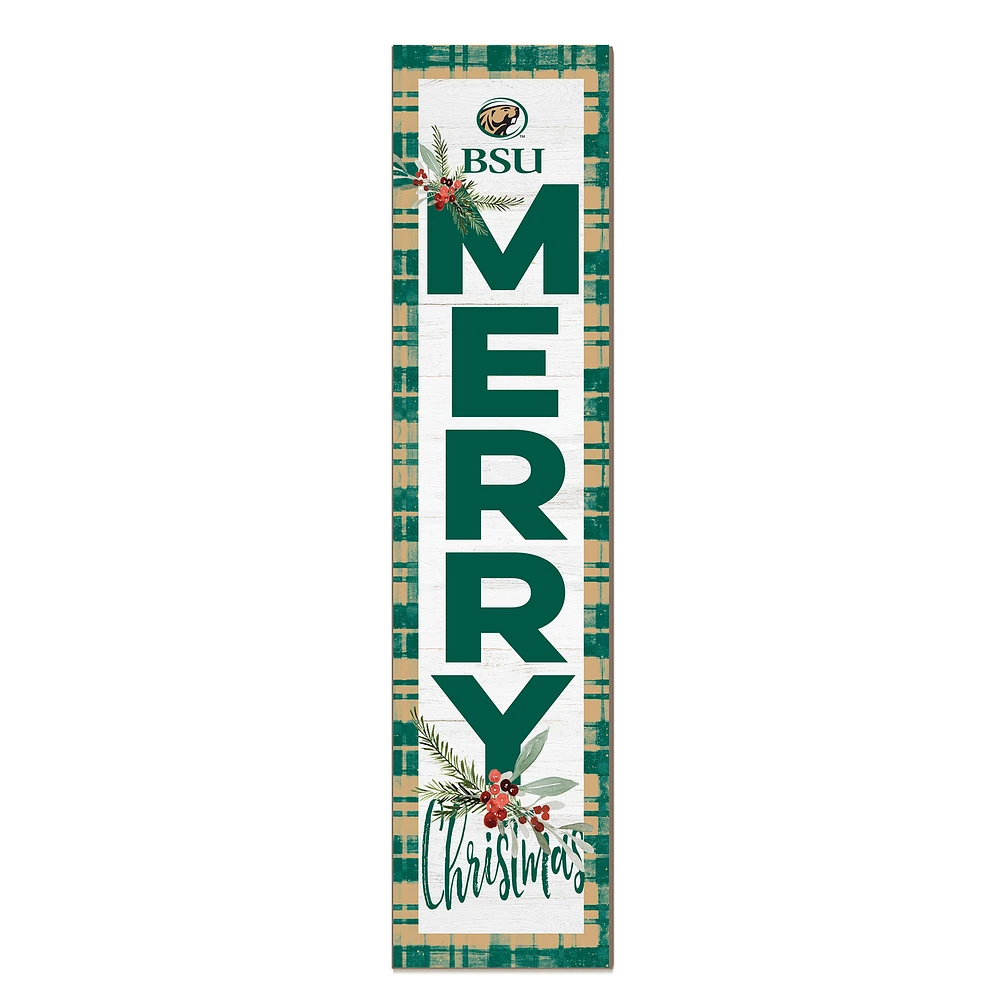 Bemidji State Beavers 12'' x 48'' Outdoor Merry Christmas Leaner