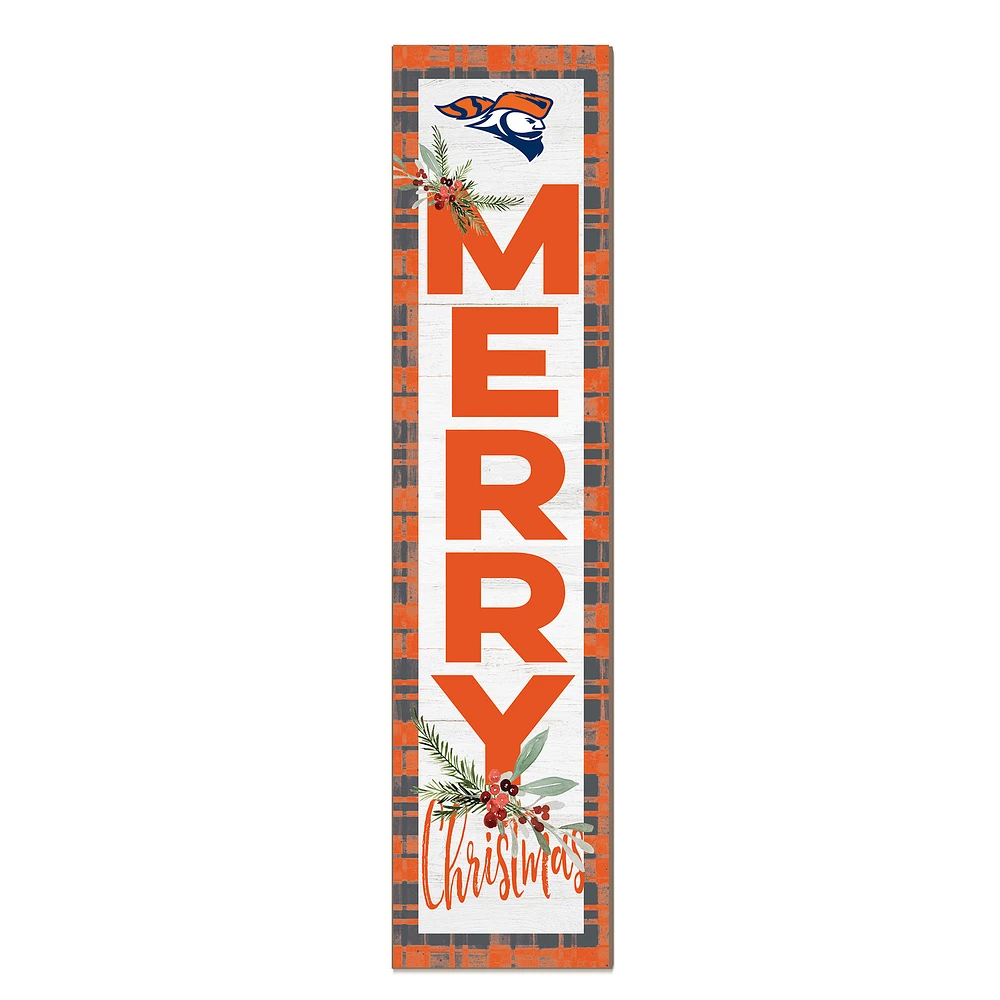 Carroll University Pioneers 12'' x 48'' Outdoor Merry Christmas Leaner