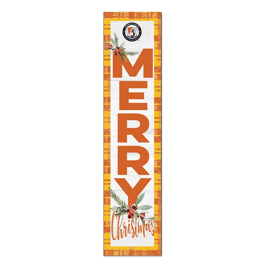 Buffalo State Bengals 12'' x 48'' Outdoor Merry Christmas Leaner